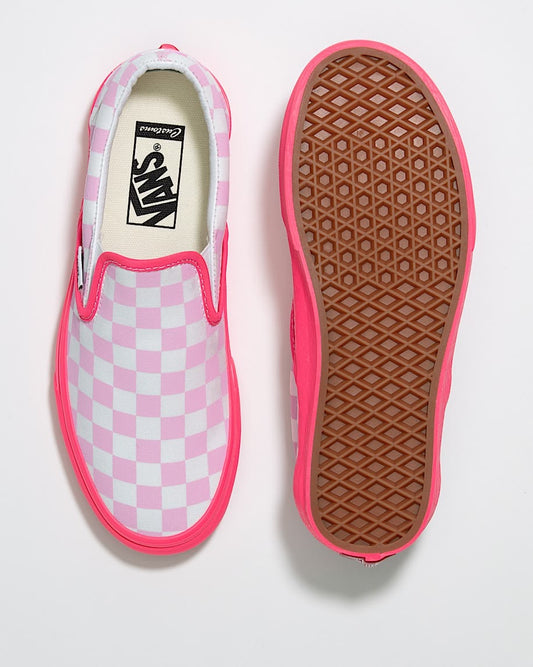 Checkered platform vans